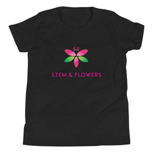 STEM and Flowers logo t-shirt