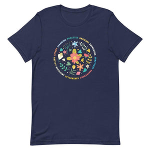 Growth mindset t-shirt in Navy Blue