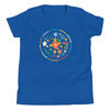 kids growth mindset t-shirt in royal blue