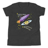 A girl's place is in space grey tshirt